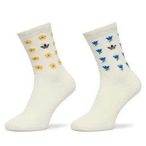 Skarpety długie adidas JV7833 Kremowy