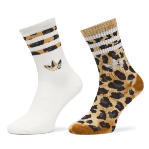 Skarpety długie adidas Leopard JV7855 Brązowy