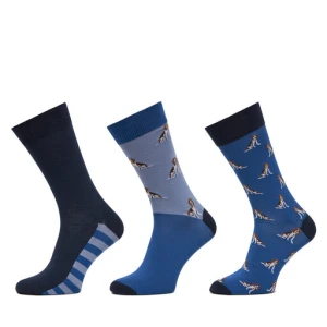 Skarpety długie Barbour Beagle Dog MGS0070BL71 Niebieski