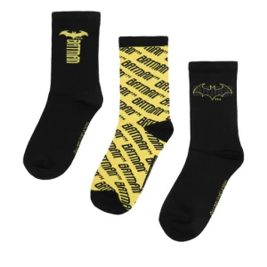 Skarpety długie Batman CEO-ACCCS-AW25-205WBBAT(3-PACK) Czarny