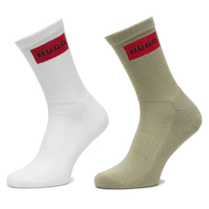Skarpety długie HUGO 50531515 Zielony jasny