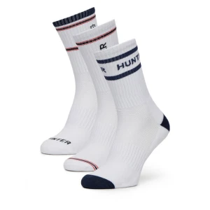 Skarpety długie Hunter AS_HUNTER_02W_SS25 (3-PACK) Biały