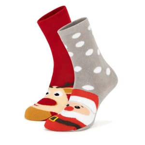 Skarpety długie Jenny Fairy 4WB-003-AW24 (2-pack) Czerwony