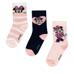 Skarpety długie Mickey&Friends ACCCS-AW24-341DCLS (3-PACK) Różowy