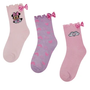 Skarpety długie Mickey&Friends ACCCS-SS25-327DSTC(3-PACK) Różowy
