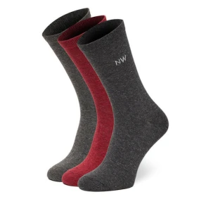 Skarpety długie Nine West CEO_AS_NW_05_W_AW25 (3 PACK) Szary