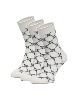Skarpety długie Nine West CEO_BR_NW_Silver_01_Z_AW25 (3 PACK) Czarny