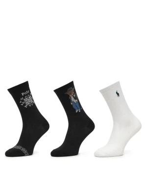 Skarpety długie Polo Ralph Lauren Bear Snowflake 455P18210001 Czarny