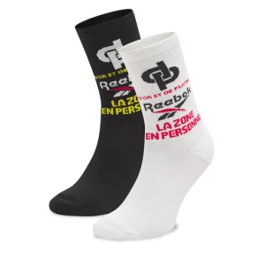 Skarpety długie Reebok Jul Crew Sock HI3894 Czarny