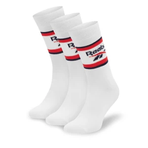 Skarpety długie Reebok R0369-SS24 (3-pack) Biały