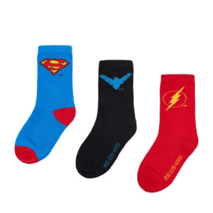 Skarpety długie Superman CEO-ACCCS-AW25-228WBDC(3-PACK) Czerwony