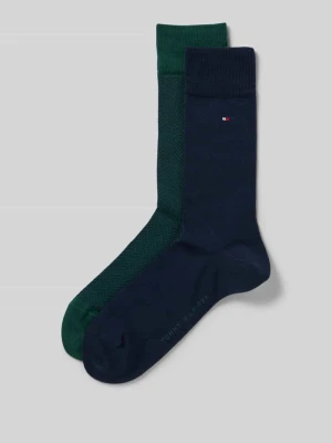 Skarpety długie z bawełny mieszanej w zestawie 2 szt. Tommy Hilfiger