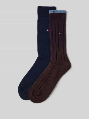 Skarpety długie z bawełny mieszanej w zestawie 2 szt. Tommy Hilfiger