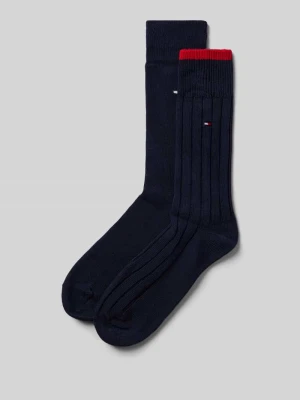Skarpety długie z bawełny mieszanej w zestawie 2 szt. Tommy Hilfiger