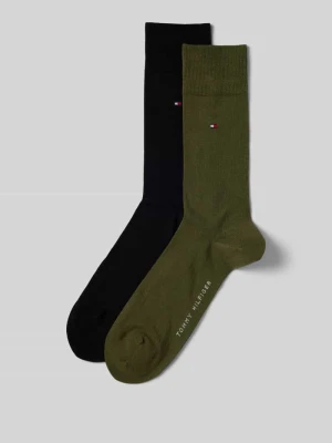 Skarpety długie z bawełny mieszanej w zestawie 2 szt. Tommy Hilfiger