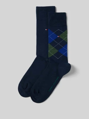 Skarpety długie z bawełny mieszanej w zestawie 2 szt. Tommy Hilfiger