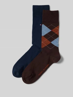 Skarpety długie z bawełny mieszanej w zestawie 2 szt. Tommy Hilfiger