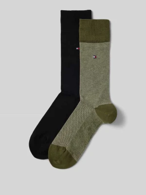 Skarpety długie z bawełny mieszanej w zestawie 2 szt. Tommy Hilfiger