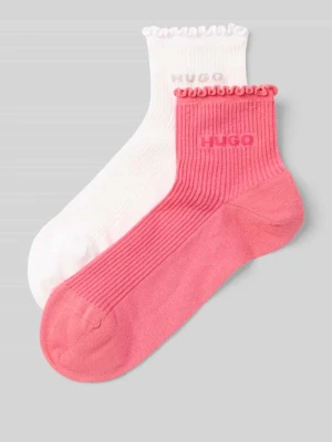 Skarpety długie z mieszanka bawełny w zestaw 2 szt. model 'LETTUCE' HUGO