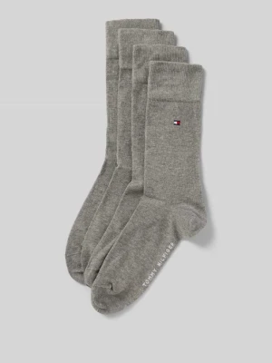 Skarpety długie z mieszanki bawełny w zestawie 4 szt. Tommy Hilfiger