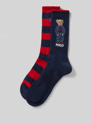 Skarpety długie z nadruk polo bear oraz detal z logo Polo Ralph Lauren Underwear
