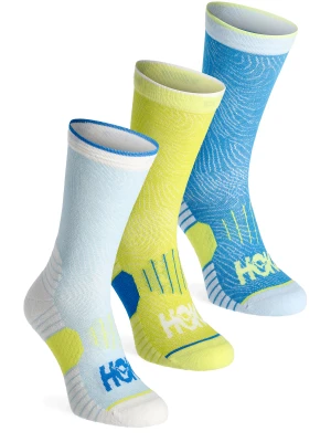 Skarpety do biegania Hoka Crew Run Sock 3-Pack - diva blue/ice/primrose