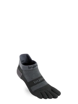 Skarpety do biegania Injinji Run Midweight No-Show - black/grey