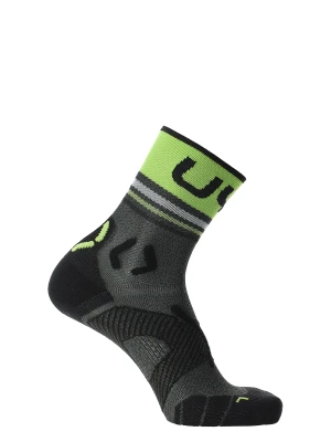 Skarpety do biegania UYN Runner&#039;s One Short Socks - grey melange/lime green