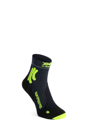 Skarpety do biegania X-Socks Run Speed Pro 4.0 - charcoal/phyton yellow/black