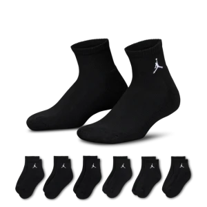 Skarpety do kostki dla dzieci Jordan Everyday Essentials (6 par) - Czerń
