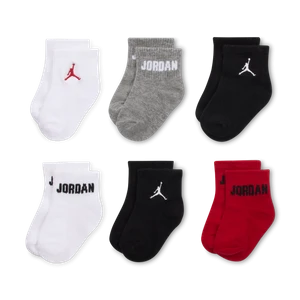 Skarpety do kostki dla niemowląt i maluchów Jordan Everyday Essentials (6 par) - Czerwony