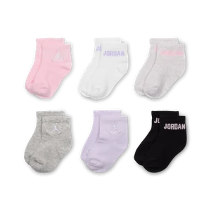 Skarpety do kostki dla niemowląt i maluchów Jordan Everyday Essentials (6 par) - Różowy