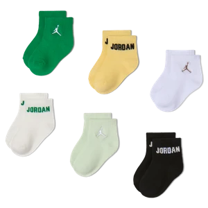 Skarpety do kostki dla niemowląt i maluchów Jordan Everyday Essentials (6 par) - Zieleń