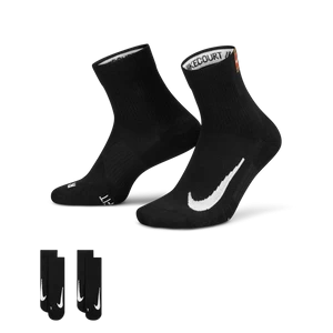 Skarpety do kostki do tenisa NikeCourt Multiplier Max (2 pary) - Czerń