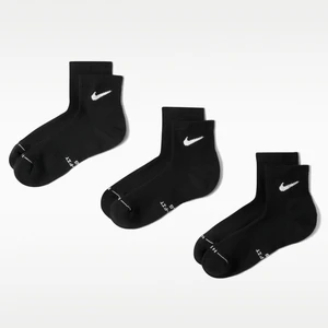 Skarpety do kostki Nike Everyday Elevated (3 pary) - Czerń
