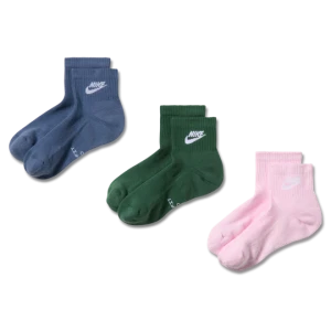 Skarpety do kostki Nike Everyday Elevated (3 pary) - Wielokolorowe