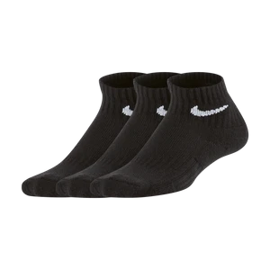 Skarpety do kostki z amortyzacją dla małych dzieci (3 pary) Nike Everyday - Czerń
