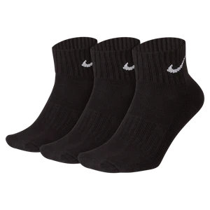 Skarpety do kostki z amortyzacją Nike (3 pary) - Czerń