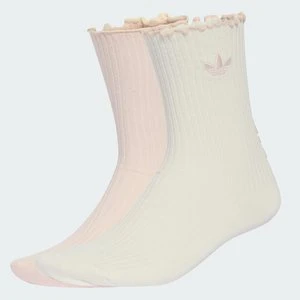 Skarpety do łydki Ruffle, 2pary Adidas biały