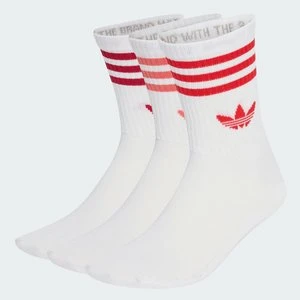 Skarpety do łydki z 3 paskami, 3 pary Adidas biały