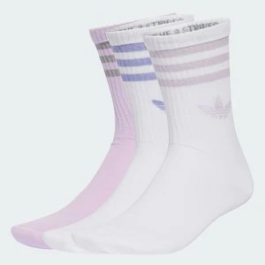 SKARPETY DO ŁYDKI Z 3 PASKAMI GLITTER – 3 PARY Adidas biały