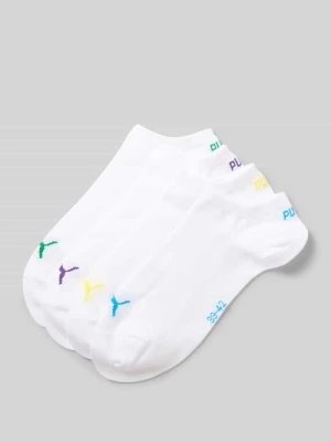 Skarpety do sneakersów w zestawie 4 szt. z prążkowanymi ściągaczami Puma