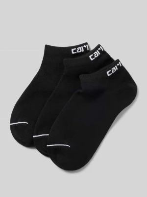 Skarpety do sneakersów z detalem z logo w zestawie 3 szt. Carhartt WIP Czarny