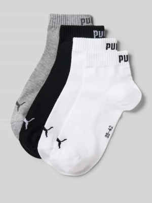 Skarpety do sneakersów z logo w zestaw 4 szt. Puma