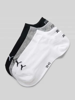 Skarpety do sneakersów z logo w zestaw 4 szt. Puma