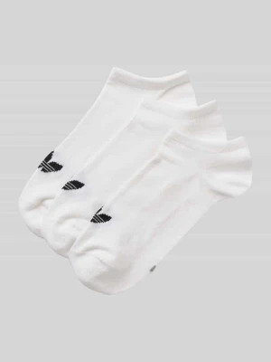 Skarpety do sneakersów z mieszanki bawełny w zestaw 3 szt. adidas Originals Biały