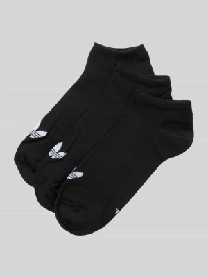 Skarpety do sneakersów z mieszanki bawełny w zestaw 3 szt. adidas Originals Czarny