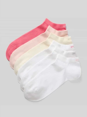 Skarpety do sneakersów z mieszanki bawełny w zestaw 6 par model '6PAS UNI CC W' HUGO