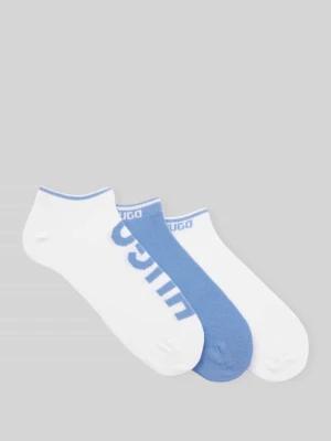 Skarpety do sneakersów z mieszanki bawełny w zestawie 3 szt. HUGO