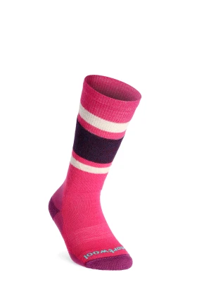 Skarpety dziecięce Smartwool Wintersport Full Cushion Stripe OTC  - power pink